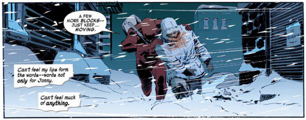 Panel from Daredevil: Dark Knights #3, by Lee Weeks