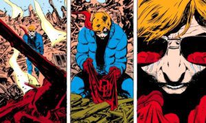 Scene from Daredevil 227, by Frank Miller and David Mazzucchelli
